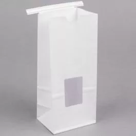 1-2-lb-white-paper-cookie-bag-window-10-pieces 1/2 LB White Paper Cookie Bag Window 10 pieces