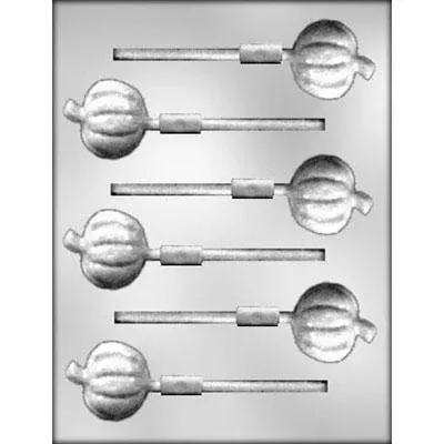 1-5-inch-pumpkin-lollipop-chocolate-mold 1.5 Inch, Pumpkin Lollipop Chocolate Mold
