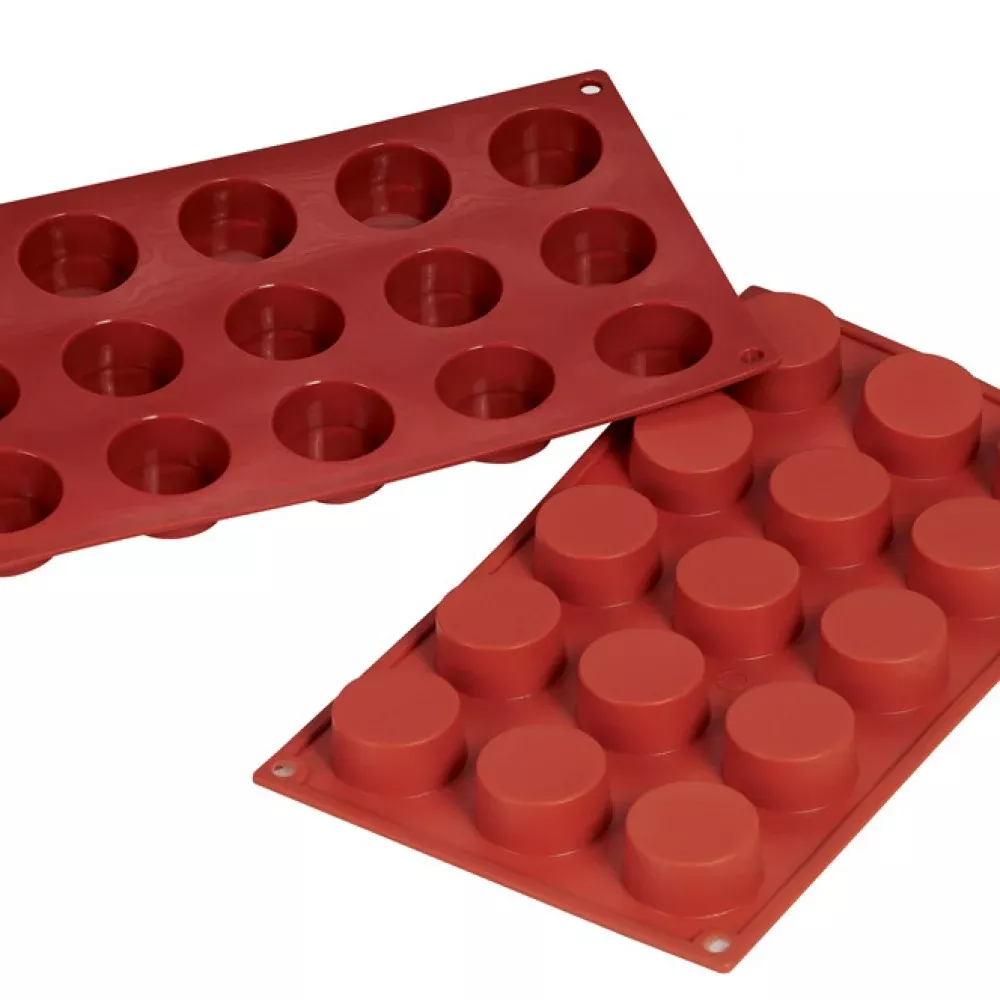 1-oz-round-petit-four-fat-daddio-s-silicone-baking-mold 1 oz. Round Petit Four, Fat Daddio's Silicone Baking Mold