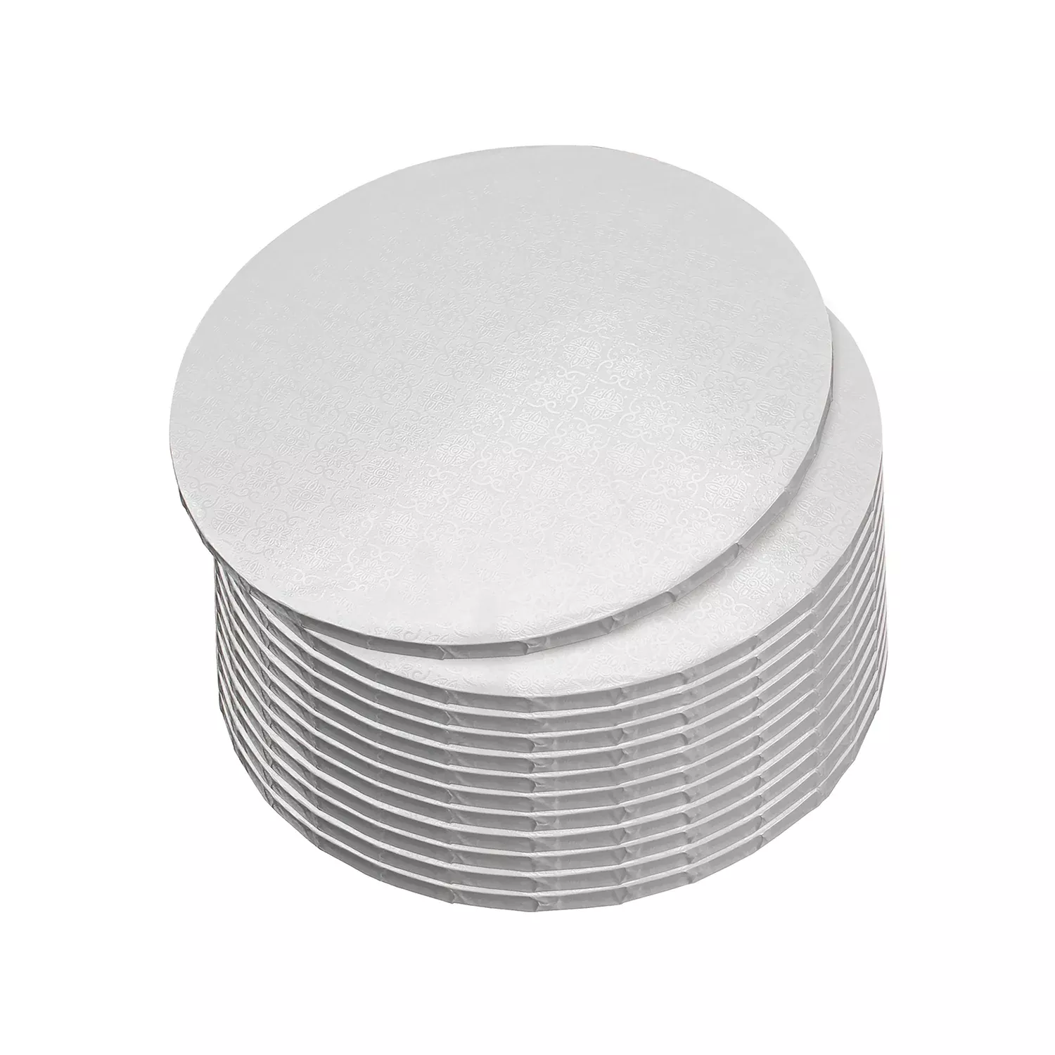 10 Inch Round Cake Drums - 12pk Cake Drum Boards with Thick Edges