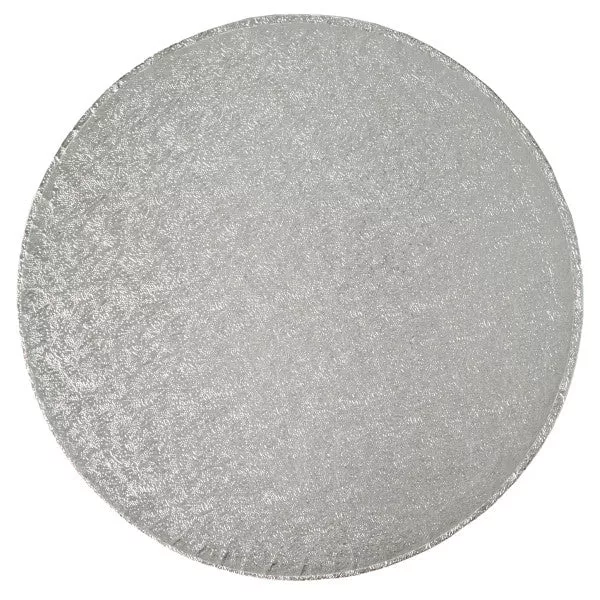 10 Inch Round Silver Foil Cake Board/Drum