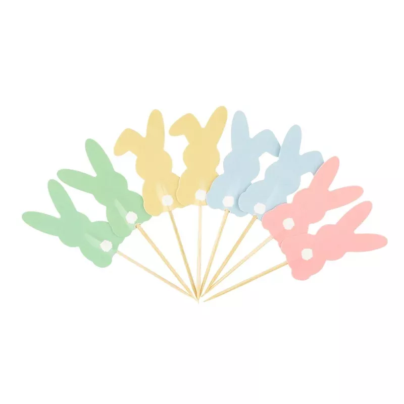 12 Easter Bunny Cake Toppers