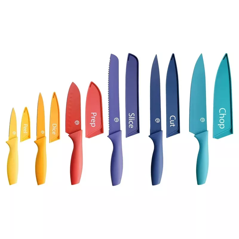 12-piece-knife-set-with-blade-guards 12 Piece Knife Set with Blade Guards