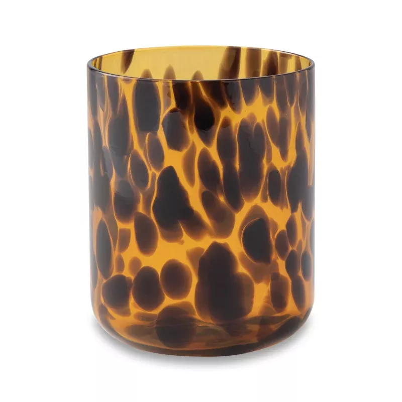12oz-tortoise-brown-drinking-glass 12oz Tortoise Brown Drinking Glass