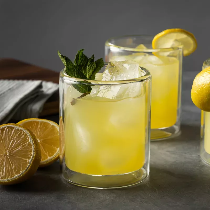 13oz-double-wall-drinking-glass-set-clear 13oz Double Wall Drinking Glass Set, Clear