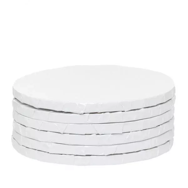 14-white-round-1-2-thick-drum-board-enjay 14" White Round 1/2" Thick Drum Board - Enjay