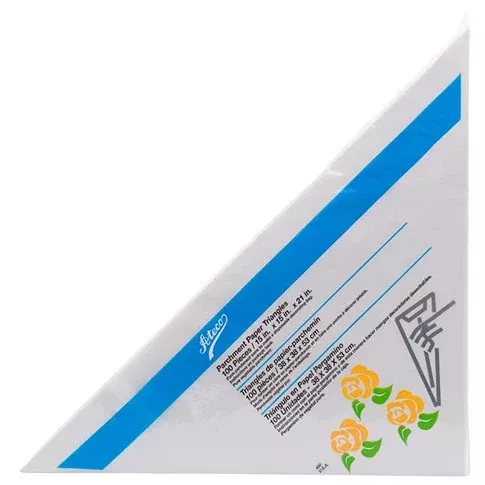 15-inch-ateco-parchment-triangles-package-100 15 Inch, Ateco Parchment Triangles, Package of 100