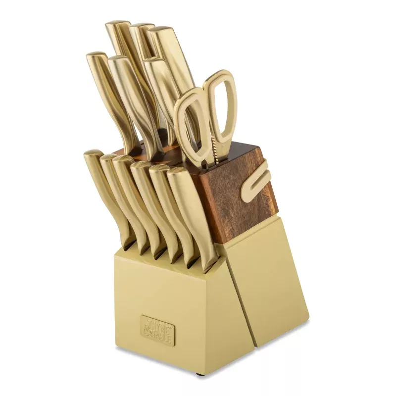 15-piece-knife-block-set-with-sharpener-champagne 15-Piece Knife Block Set with Sharpener – Champagne