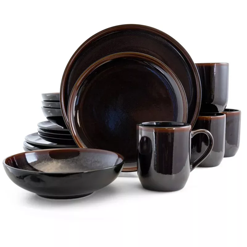 16pc-stoneware-dinnerware-set-brown 16pc Stoneware Dinnerware Set – Brown