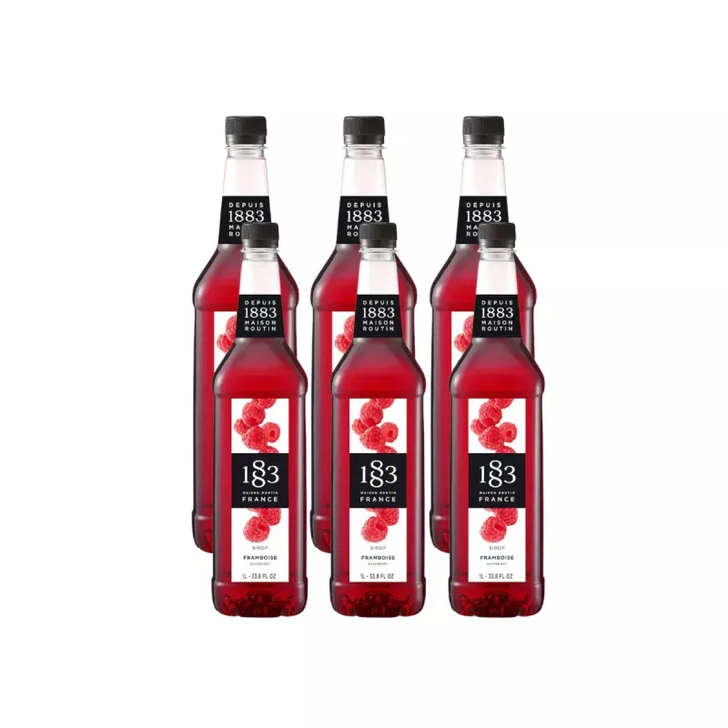1883-raspberry-syrup-1l-33-8oz-x-6-bottles 1883 Raspberry Syrup (1L/33.8oz x 6 Bottles)