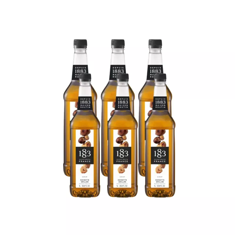 1883-roasted-hazelnut-syrup-1l-33-8oz-x-6-bottles 1883 Roasted Hazelnut Syrup (1L/33.8oz x 6 Bottles)