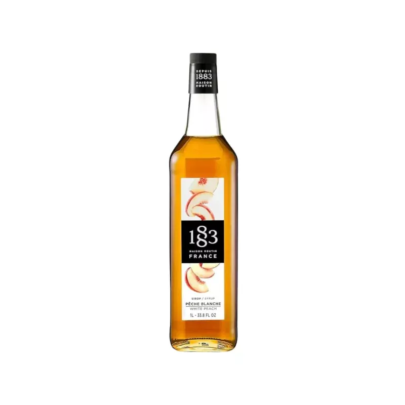 1883-white-peach-syrup-1l-33-8oz 1883 White Peach Syrup (1L / 33.8oz)
