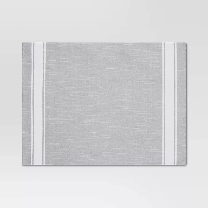 19-x14-cotton-striped-placemat-gray 19″x14″ Cotton Striped Placemat – Gray