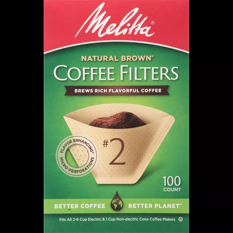 2-cone-filter-paper-natural-brown-100-count #2 Cone Filter Paper Natural Brown – 100 Count