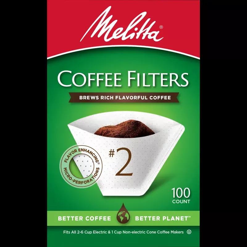 2-cone-filter-paper-white-100-count #2 Cone Filter Paper White – 100 Count