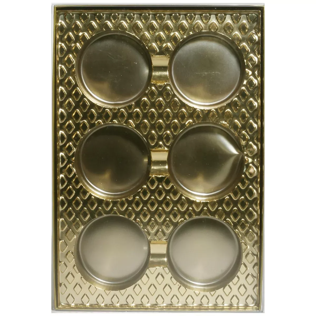 2-piece-1lb-gold-cookie-box-with-6-cookie-insert 2 Piece - 1lb Gold Cookie Box with 6 Cookie Insert