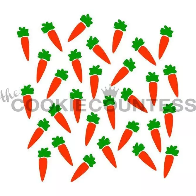 2 Piece Carrot Stencil