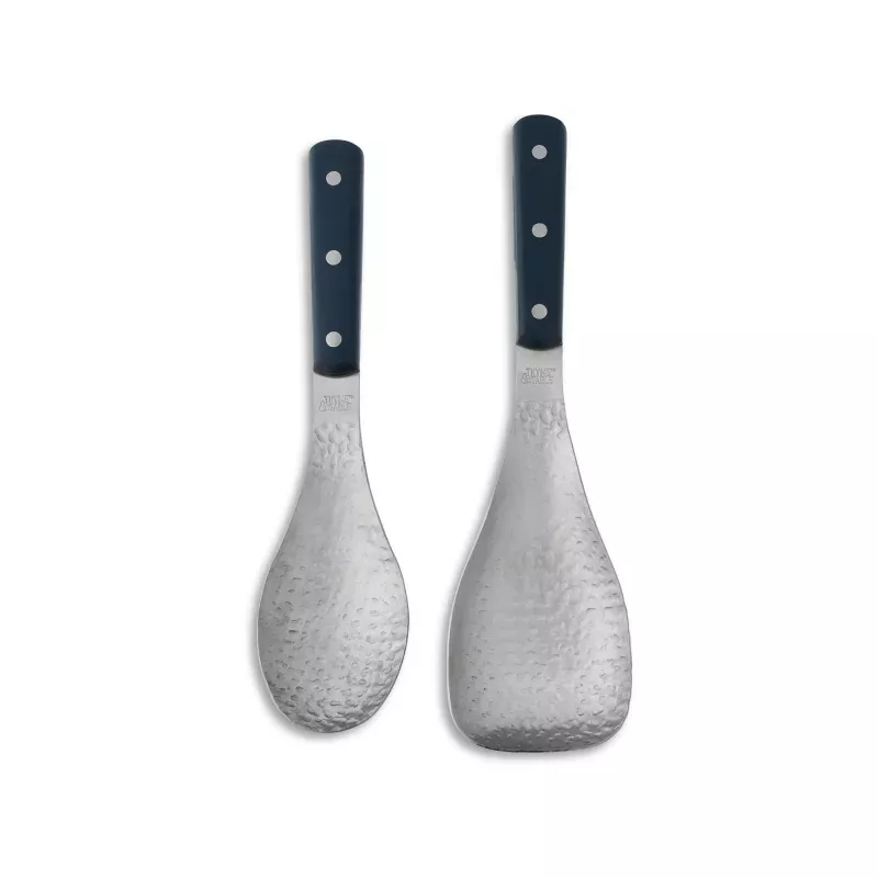 2-piece-hammered-metal-turner-spoon-set 2-Piece Hammered Metal Turner & Spoon Set