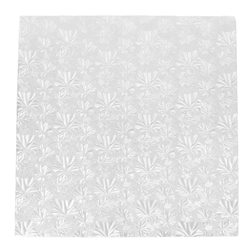 20-inch-square-silver-cake-drum 20 Inch Square, Silver Cake Drum