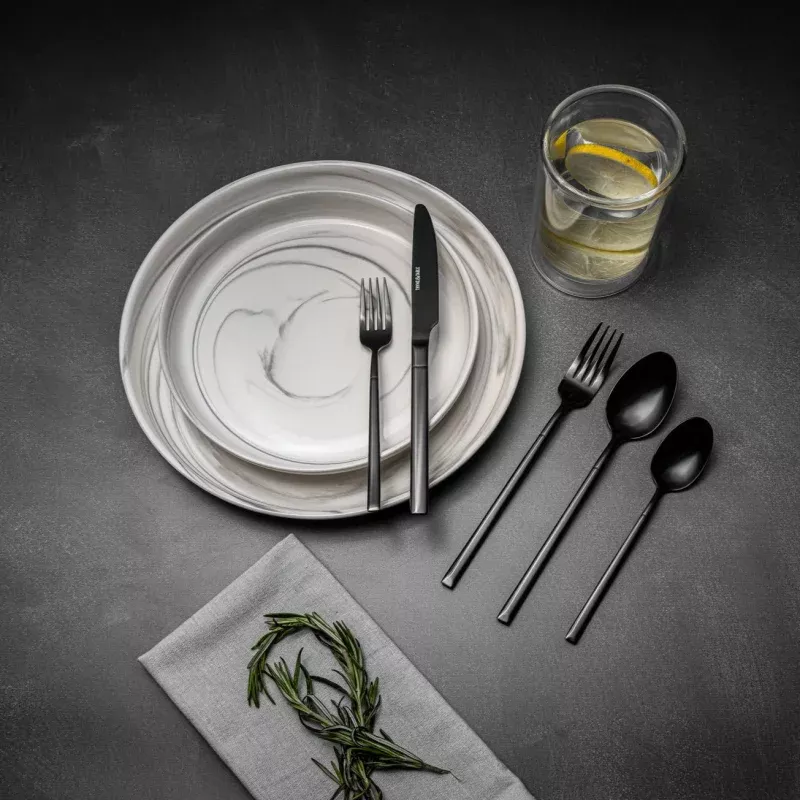 20-piece-arden-stainless-steel-flatware-set-black 20-Piece Arden Stainless Steel Flatware Set, Black