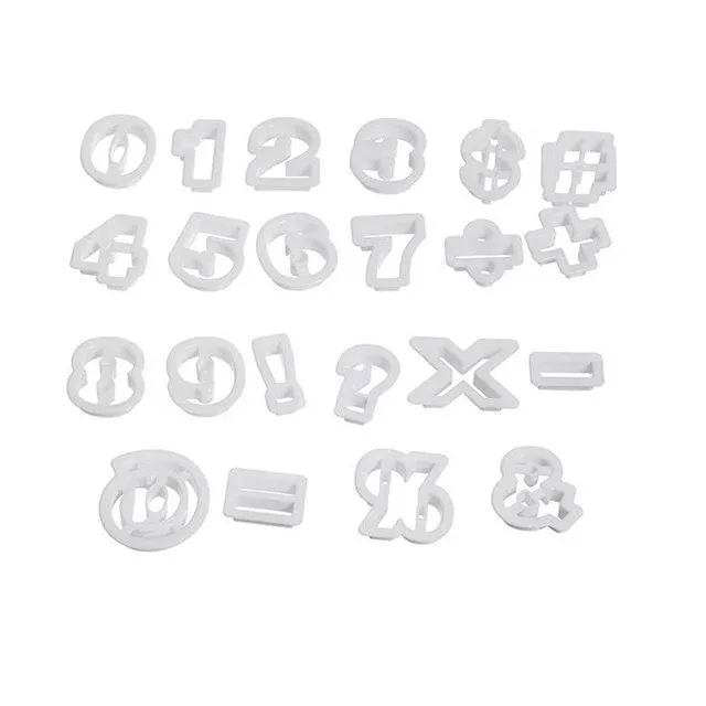 22 Piece Numbers Cutter Set