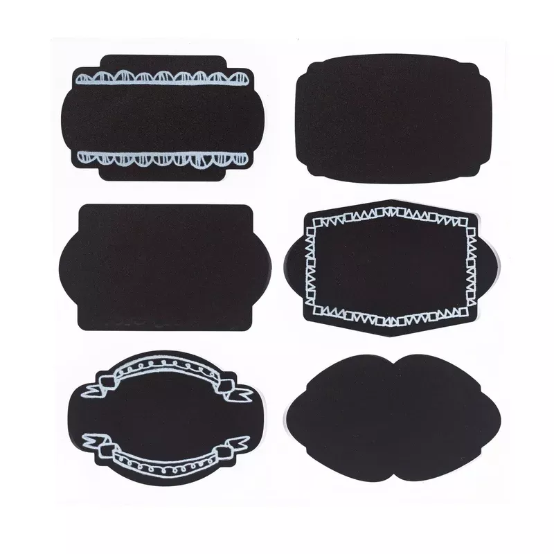 24 Chalkboard Jar Labels