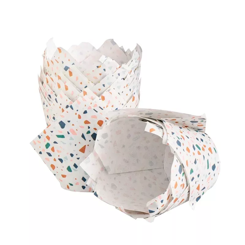 24-terrazzo-pattern-paper-muffin-cases 24 Terrazzo Pattern Paper Muffin Cases