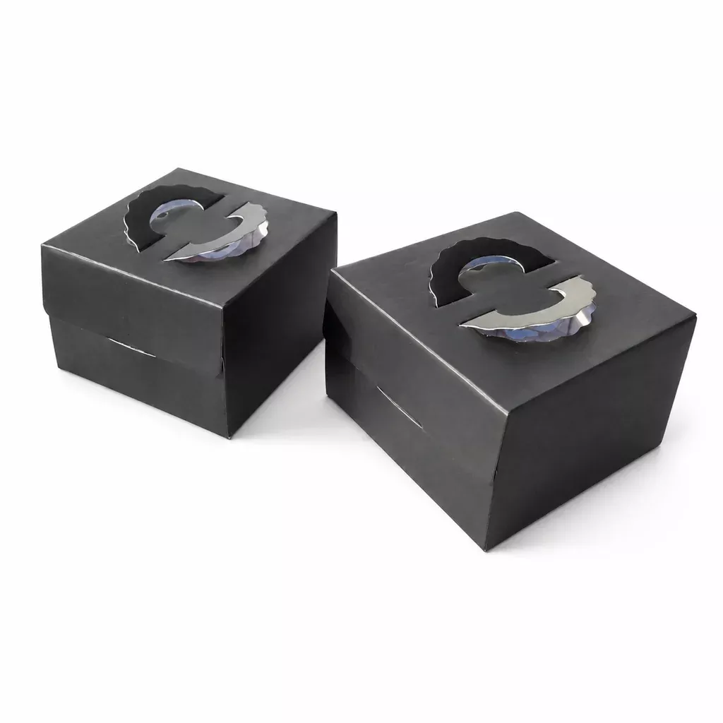 240mm-9-black-cake-box-with-handle 240mm (9½") Black Cake Box with handle