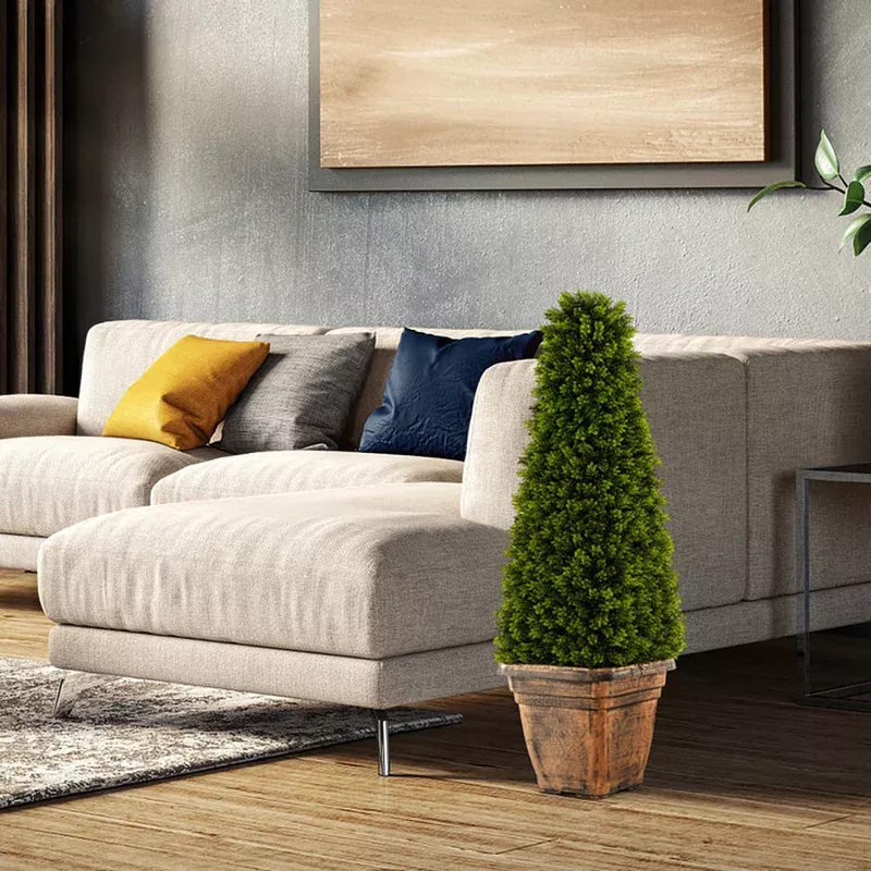 3-artificial-boxwood-topiary-tree-with-cement-flowerpot 3′ Artificial Boxwood Topiary Tree with Cement Flowerpot