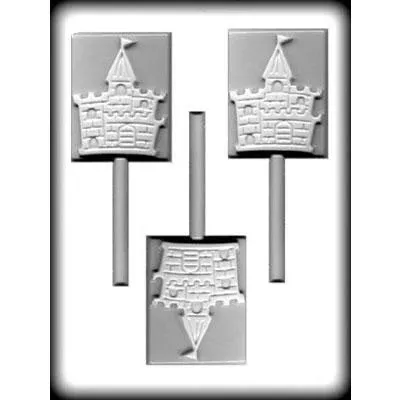 3-inch-castle-lollipop-hard-candy-mold 3 Inch Castle Lollipop Hard Candy Mold