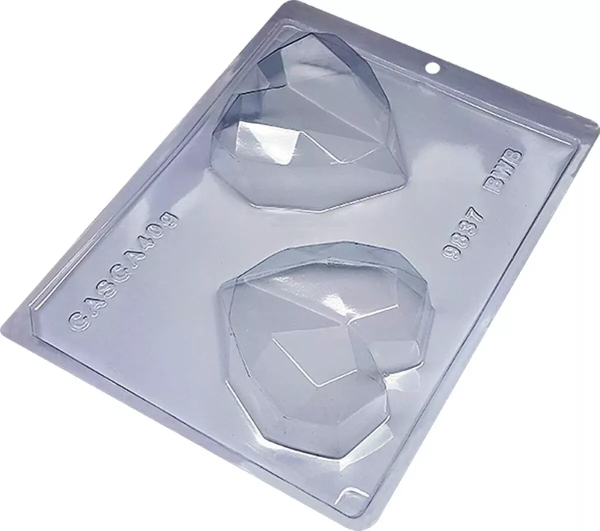 3-piece-geometric-heart-plastic-chocolate-mold 3 Piece, Geometric Heart, Plastic Chocolate Mold