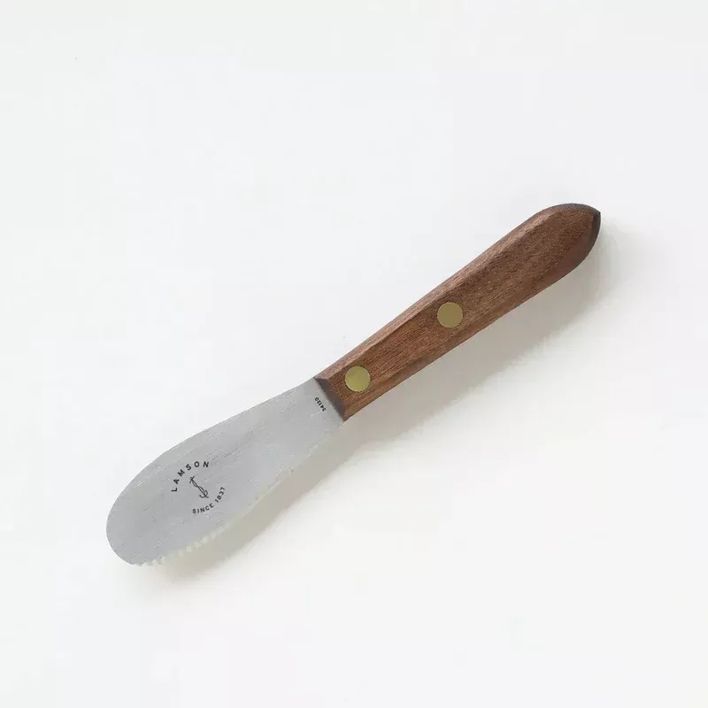 3-sandwich-spreader-walnut-handle-wave-edge 3″ Sandwich Spreader Walnut Handle & Wave Edge