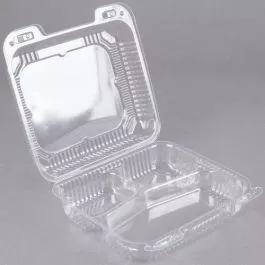 3-section-hinged-clear-container-12-pieces 3 Section Hinged Clear Container 12 pieces