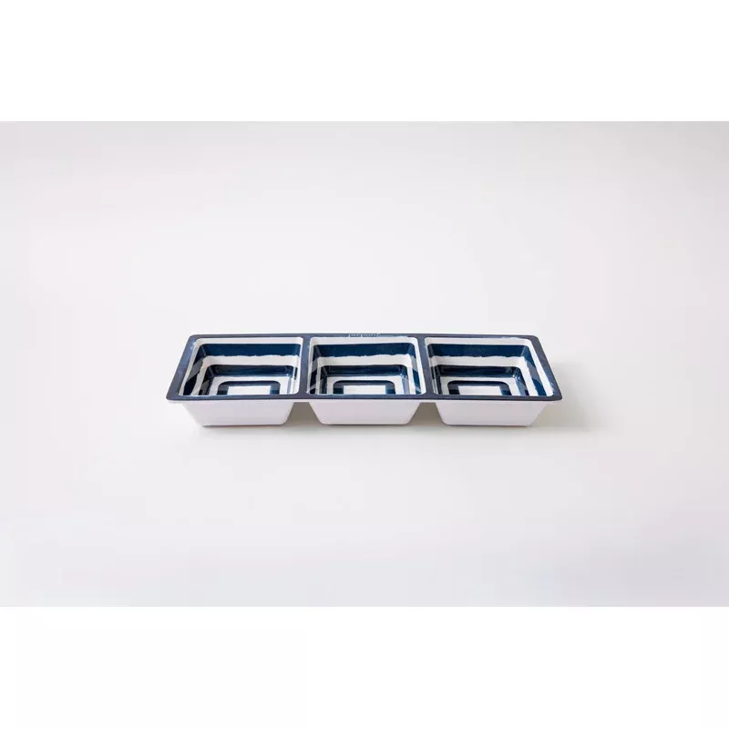 3-section-tray-coastal-stripe 3-Section Tray - Coastal Stripe