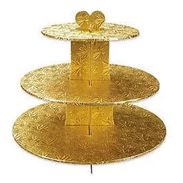 3-tier-gold-foil-cupcake-stand 3 Tier Gold Foil Cupcake Stand