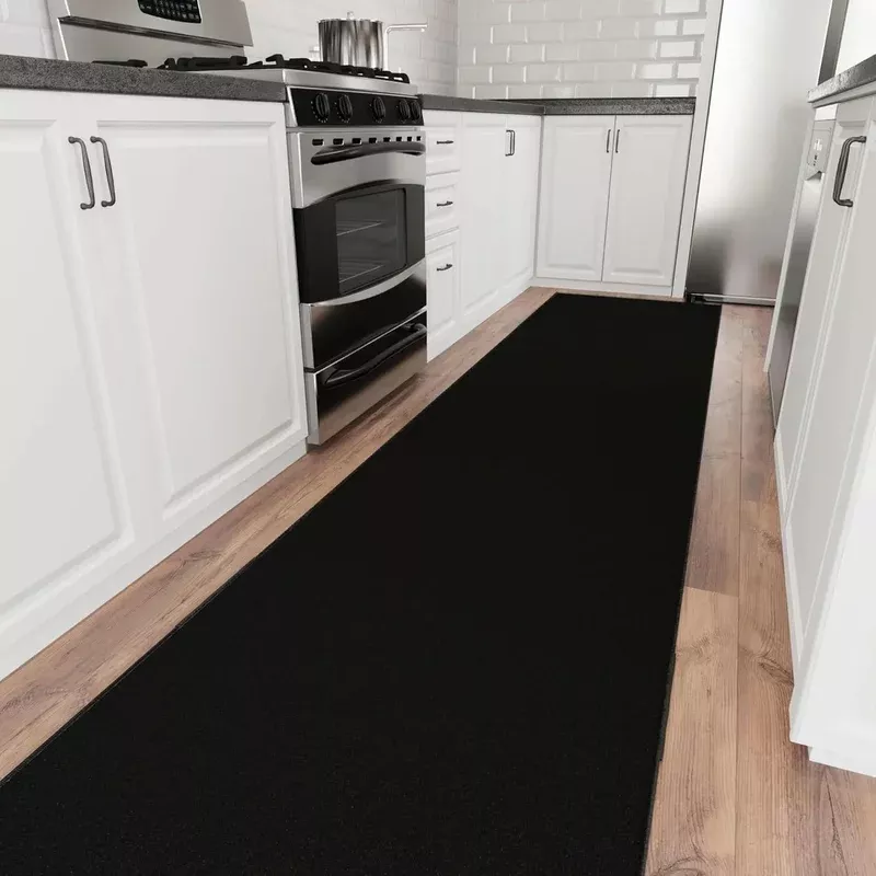 372-l-x-31-w-aisle-runner-rug-solid-black 372″L x 31″W Aisle Runner Rug – Solid Black
