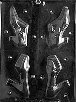 3d-woman-shoes-chocolate-mold 3D Woman Shoes Chocolate Mold