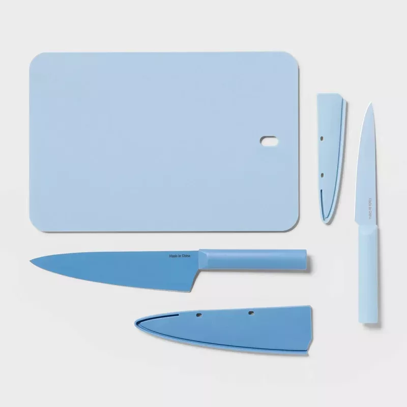 3pc-cutlery-knives-cutting-board-set-blue 3pc Cutlery Knives and Cutting Board Set Blue –