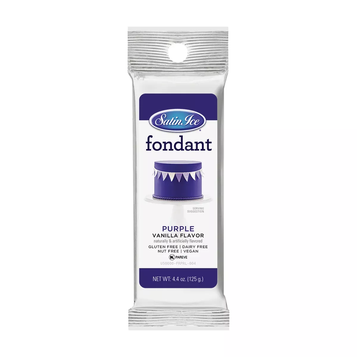 4.4oz Purple, Satin Ice Fondant