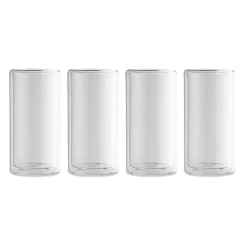 4-piece-16oz-clear-double-wall-glass-set 4-Piece 16oz Clear Double Wall Glass Set