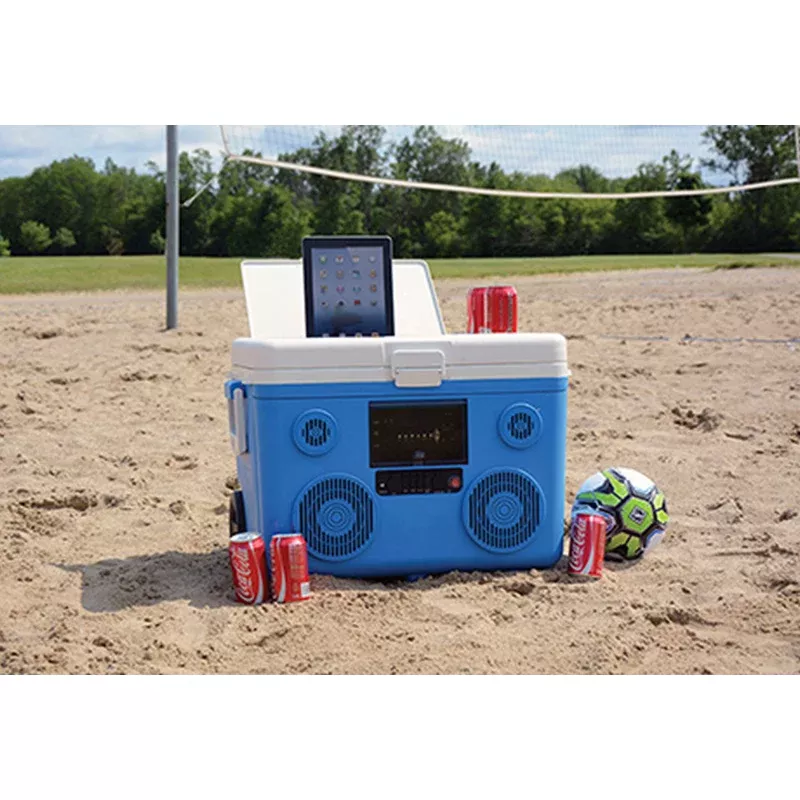 40-Qt. Rolling Cooler with Bluetooth Sound System