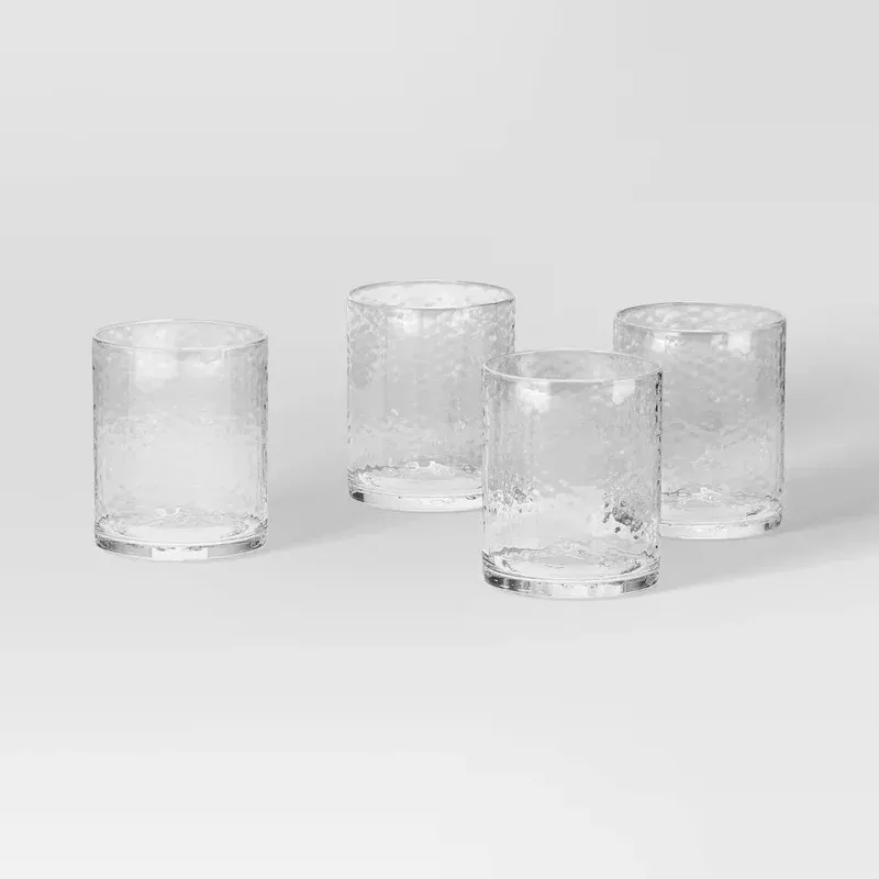 4pk-11oz-short-hammered-glass-threshold 4pk 11oz Short Hammered Glass – Threshold