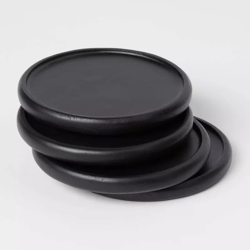 4pk-acacia-modern-coasters-black 4pk Acacia Modern Coasters Black