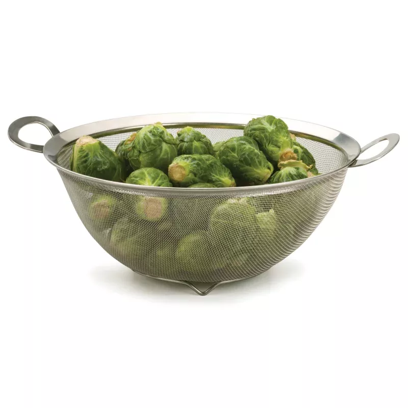 4qt-stainless-steel-mesh-colander 4Qt Stainless Steel Mesh Colander