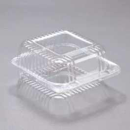 5-1/8 Hinged Clear Container 25 pieces