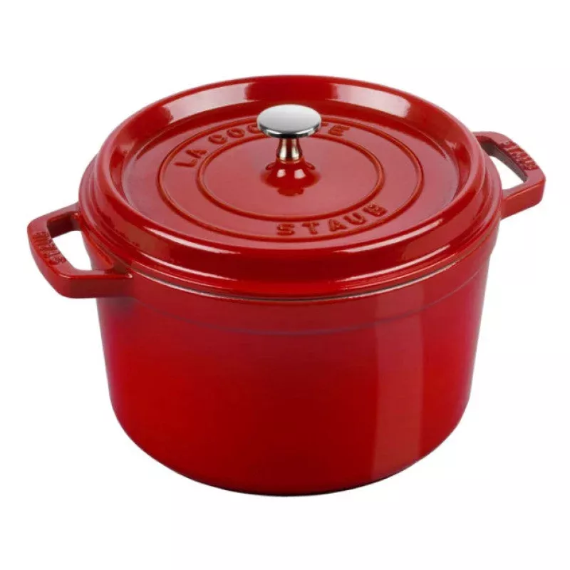5-qt-round-tall-cocotte-cherry 5 QT ROUND TALL COCOTTE CHERRY