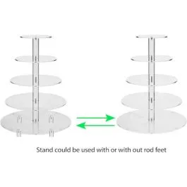 5-tier-acrylic-round-cake-stand 5 Tier Acrylic Round Cake Stand