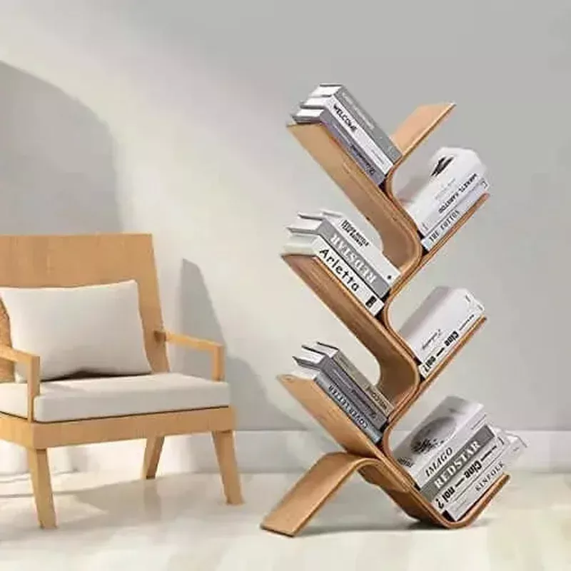 6-tier-modern-bamboo-tree-bookshelf-25-l-natural 6-Tier Modern Bamboo Tree Bookshelf 25″ L – Natural