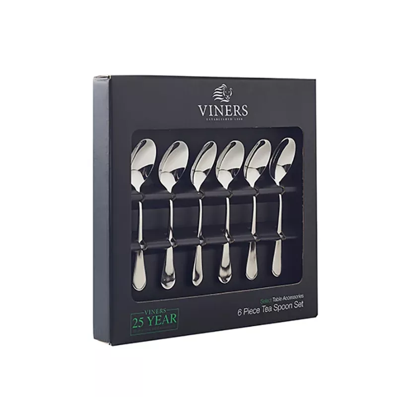 6pc-viners-select-stainless-steel-tea-spoon-set 6pc Viners Select Stainless Steel Tea Spoon Set