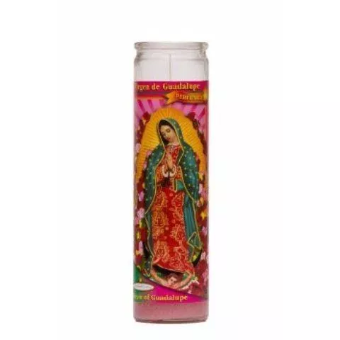 7-day-prayer-candle-our-lady-guadalupe-white-case-12 7-Day Prayer Candle, Our Lady of Guadalupe, White - Case of 12